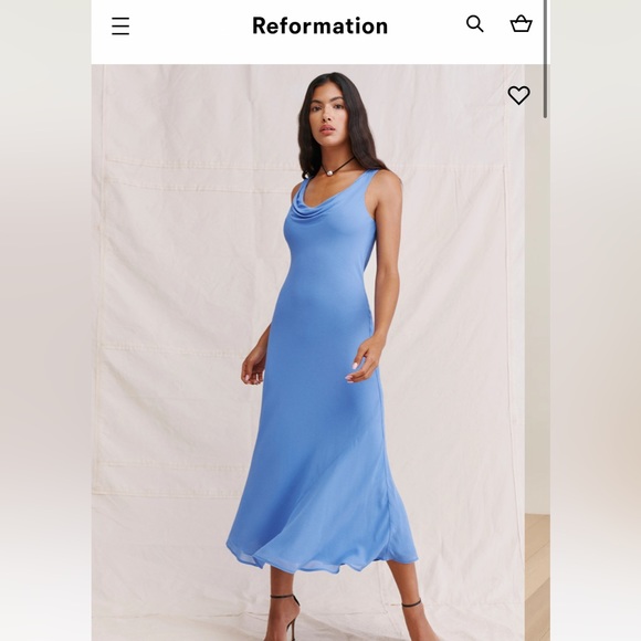 Reformation Blue Formal Dress - Picture 1 of 1